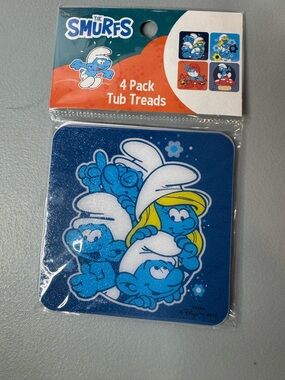 The Smurfs Blue 4-Pack Tub Treads - The Smurfs